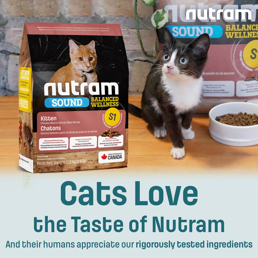 S1 Nutram Sound Balanced Wellness Kitten