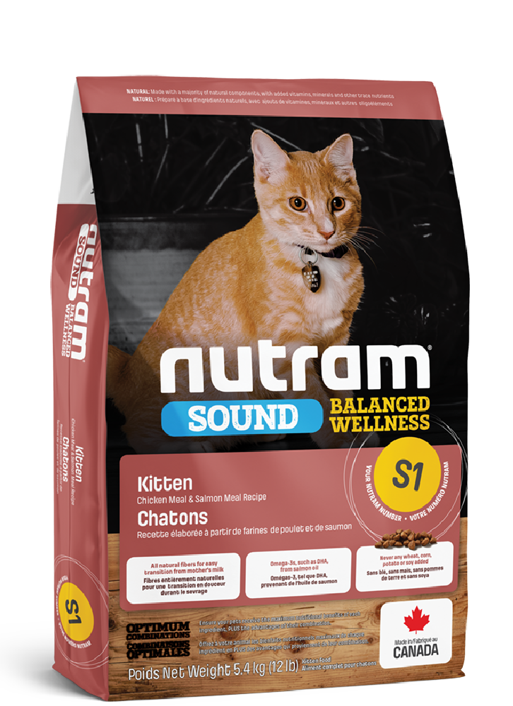 S1 Nutram Sound Balanced Wellness Kitten