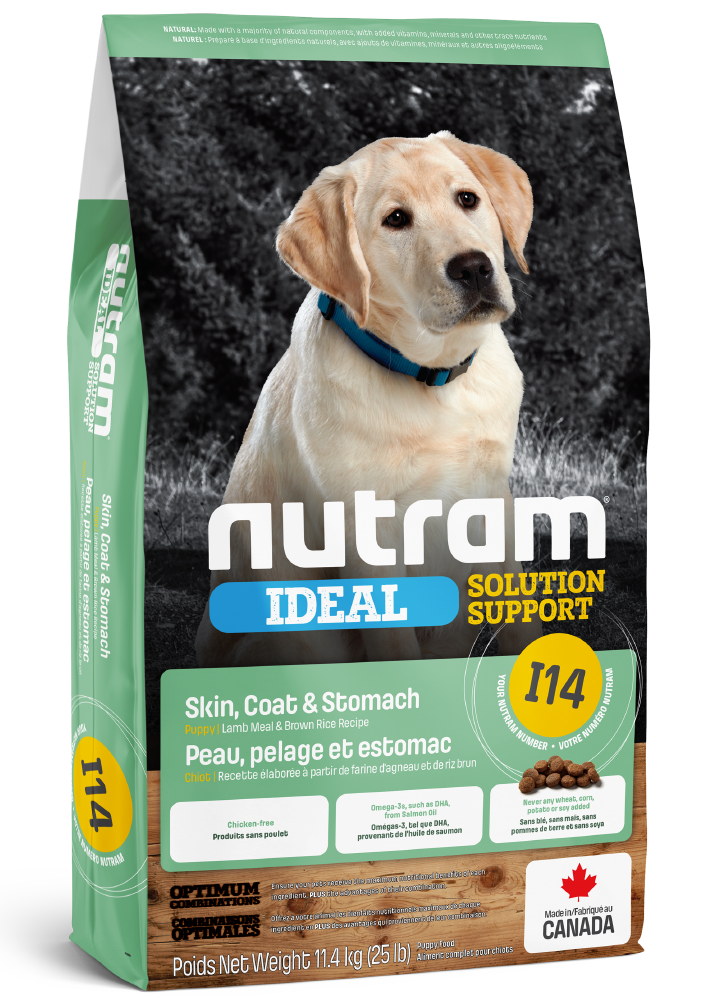 Product image for I14 Nutram Ideal Solution Support Skin, Coat & Stomach Puppy