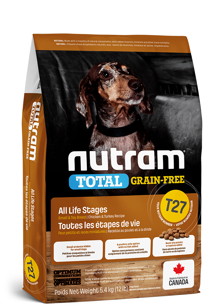 Product image for T27 Nutram Total Grain-Free Small & Toy Breed